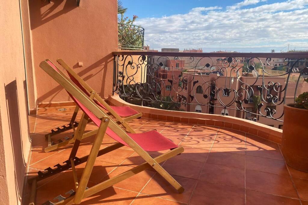 Ferienwohnung Sunny Terrace & Comfy Beds In Marrakech Marrakesch Exterior foto